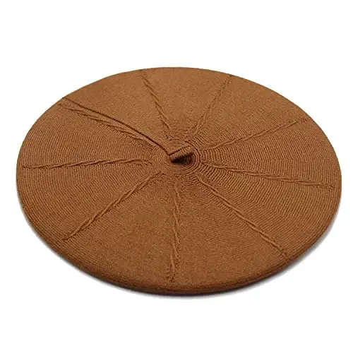 Sydbecs Beret Hats for Women Girls, Reversible French Berets Hat Solid Color Style - SYDBECS (1)