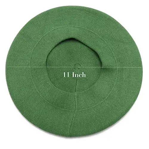 Sydbecs Beret Hats for Women Girls, Reversible French Berets Hat Solid Color Style - 3