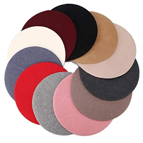 Sydbecs Beret Hats for Women Girls, Reversible French Berets Hat Solid Color Style - 7
