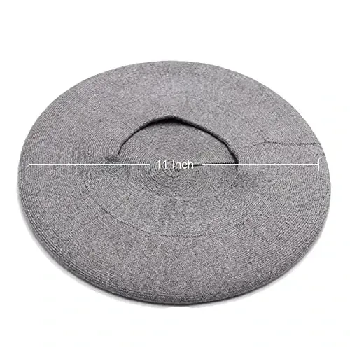 Sydbecs CasModazoneere Ayollar Qizlar uchun Beret Shlyapalar, Qaytariladigan Frantsuz Beret Shlyapa Qattiq Rangli Uslub - 3