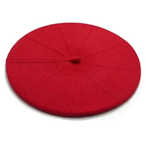 Sydbecs CasModazoneere Beret Hats for Women Girls, Reversible French Berets Hat Solid Color Style - SYDBECS (1)