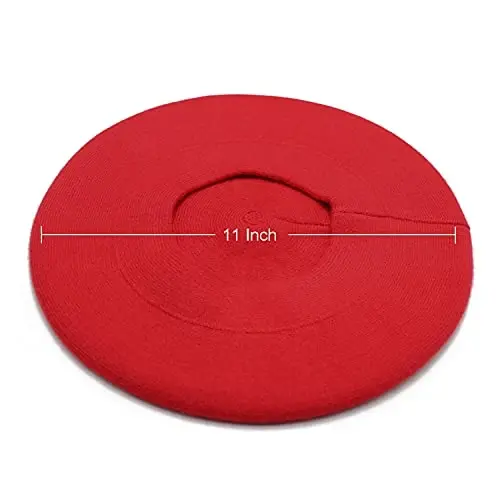 Sydbecs CasModazoneere Beret Hats for Women Girls, Reversible French Berets Hat Solid Color Style - 3
