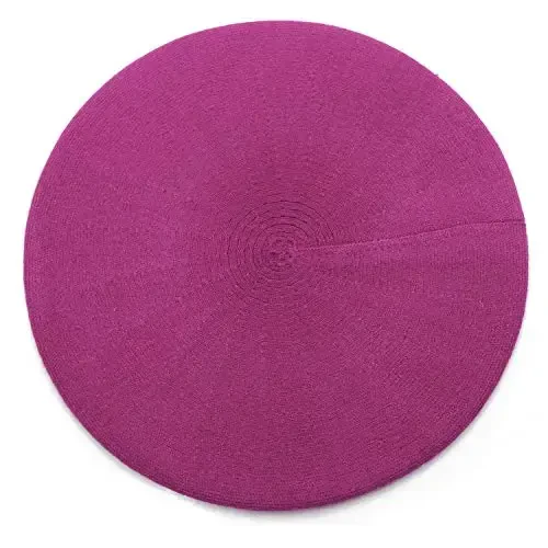 Sydbecs CasModazoneere Beret Hats for Women Girls, Reversible French Berets Hat Solid Color Style - SYDBECS (1)