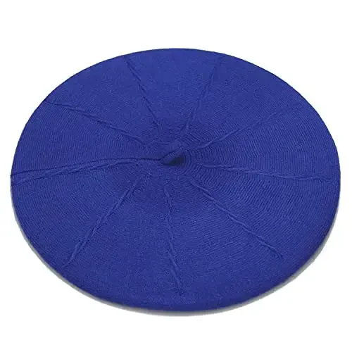 Sydbecs CasModazoneere Beret Hats for Women Girls, Reversible French Berets Hat Solid Color Style - SYDBECS (1)