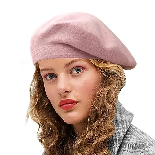 Sydbecs CasModazoneere Beret Hats for Women Girls, Reversible French Berets Hat Solid Color Style 
