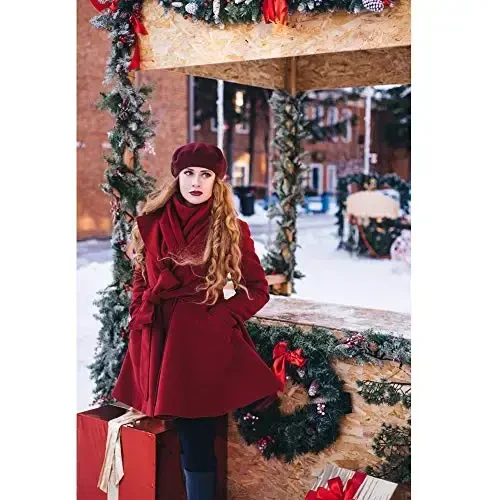 Sydbecs CasModazoneere Beret Hats for Women Girls, Reversible French Berets Hat Solid Color Style - 6