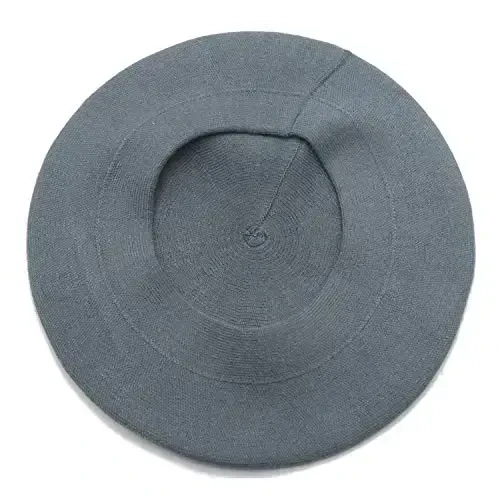 Sydbecs CasModazoneere Beret Hats for Women Girls, Reversible French Berets Hat Solid Color Style - 3