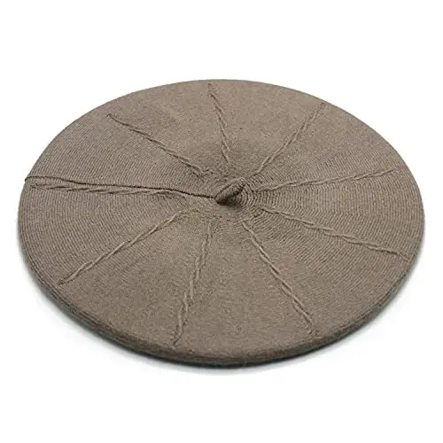 Sydbecs CasModazoneere Beret Hats for Women Girls, Reversible French Berets Hat Solid Color Style - 2