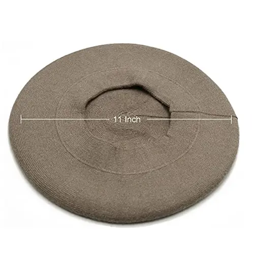 Sydbecs CasModazoneere Beret Hats for Women Girls, Reversible French Berets Hat Solid Color Style - 3