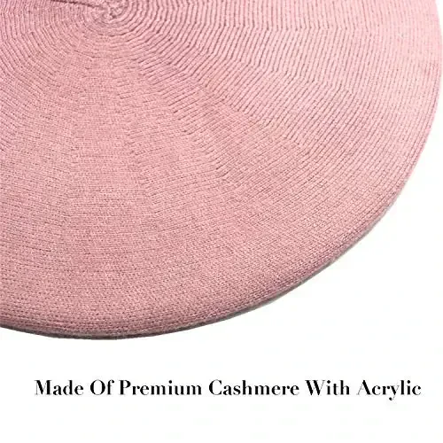 Sydbecs CasModazoneere Beret Hats for Women Girls, Reversible French Berets Hat Solid Color Style - 5