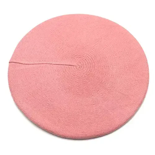 Sydbecs CasModazoneere Beret Hats for Women Girls, Reversible French Berets Hat Solid Color Style - 2