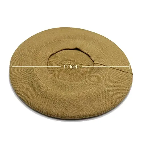 Sydbecs CasModazoneere Beret Hats for Women Girls, Reversible French Berets Hat Solid Color Style - 3