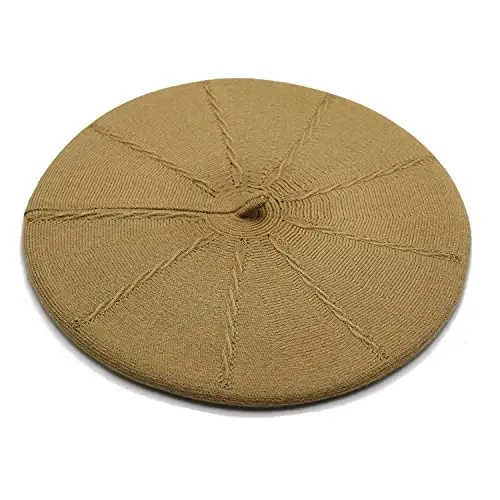Sydbecs Beret Hats for Women Girls, Reversible French Berets Hat Solid Color Style - SYDBECS (1)