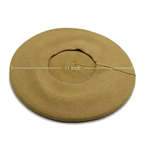 Sydbecs CasModazoneere Beret Hats for Women Girls, Reversible French Berets Hat Solid Color Style - 3