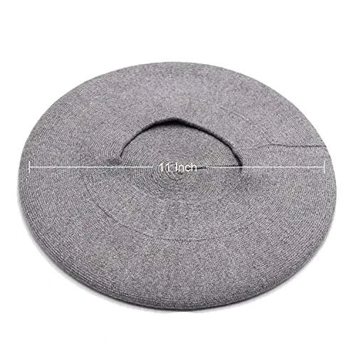 Sydbecs CasModazoneere Beret Hats for Women Girls, Reversible French Berets Hat Solid Color Style - 3