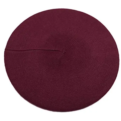 Sydbecs CasModazoneere Beret Hats for Women Girls, Reversible French Berets Hat Solid Color Style - SYDBECS (1)