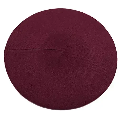 Sydbecs CasModazoneere Beret Hats for Women Girls, Reversible French Berets Hat Solid Color Style - 2