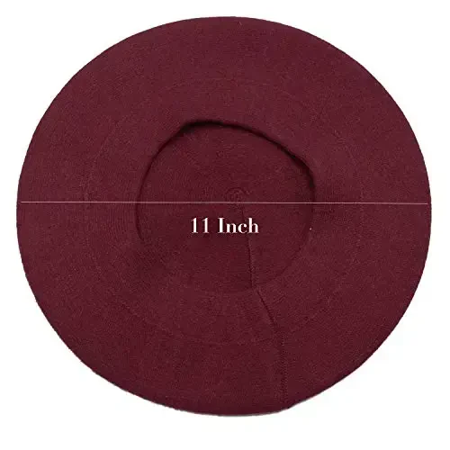 Sydbecs CasModazoneere Beret Hats for Women Girls, Reversible French Berets Hat Solid Color Style - 3