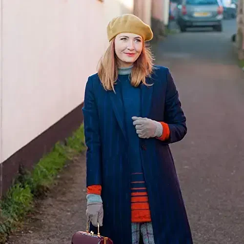 Sydbecs Beret Hats for Women Girls, Reversible French Berets Hat Solid Color Style - 7