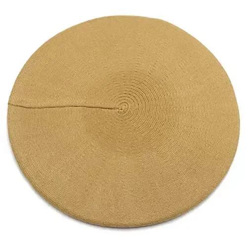 Sydbecs CasModazoneere Beret Hats for Women Girls, Reversible French Berets Hat Solid Color Style - SYDBECS (1)