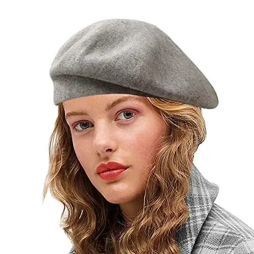 Sydbecs CasModazoneere Beret Hats for Women Girls, Reversible French Berets Hat Solid Color Style 
