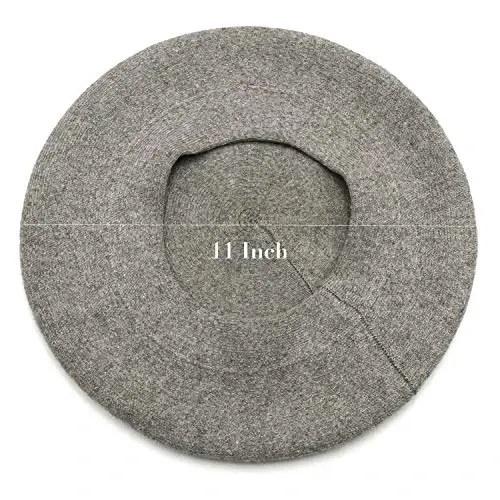 Sydbecs CasModazoneere Beret Hats for Women Girls, Reversible French Berets Hat Solid Color Style - 3