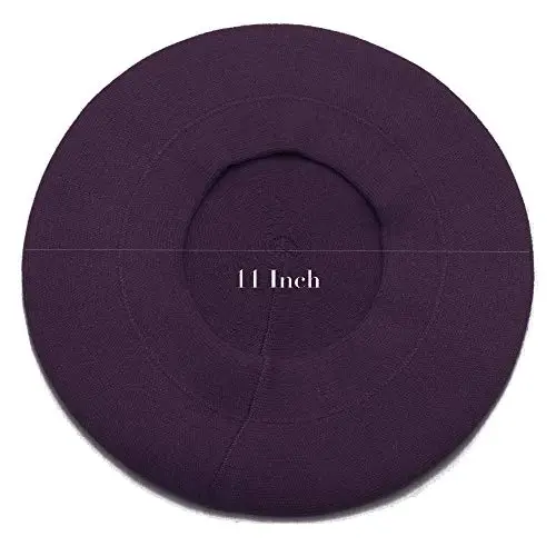 Sydbecs CasModazoneere Beret Hats for Women Girls, Reversible French Berets Hat Solid Color Style - 3