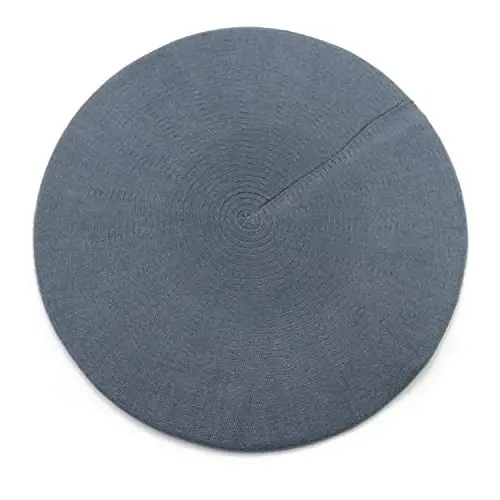 Sydbecs Beret Hats for Women Girls, Reversible French Berets Hat Solid Color Style - 2