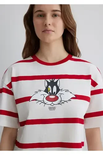 Sylvester bosma krasnıy futbolka Crop / Qisqa kesim - 5