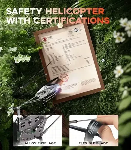 SYMA masofali vertolyot, o'g'il bolalar uchun RC vertolyot o'yinchoqlari, 16 daqiqa uchish (2 batareya), balandlikni ushlab turish, bir tugma bilan ko'tarilish/qo'nish, 3,5 kanal, Gyro stabilizatori, 8-12 yoshli o'g'il va qiz bolalar uchun RC samolyot o'yinchoqlari - 6