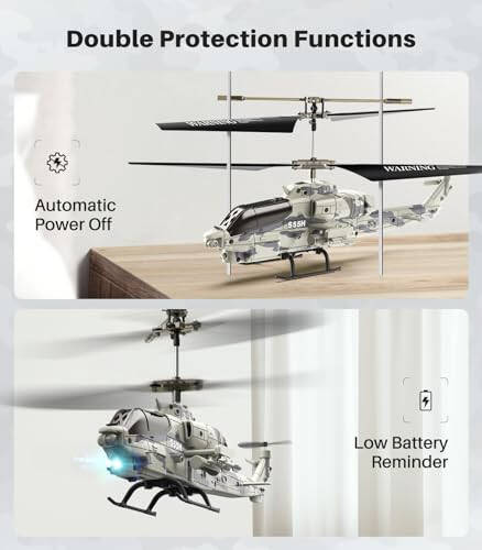 SYMA RC Helicopter, S55H Military Remote Control Helicopters with Realistic Design, Low Battery Reminder, One Key Take Off/Landing, Auto Hovering, Cool Toy for Boys Girls - 5