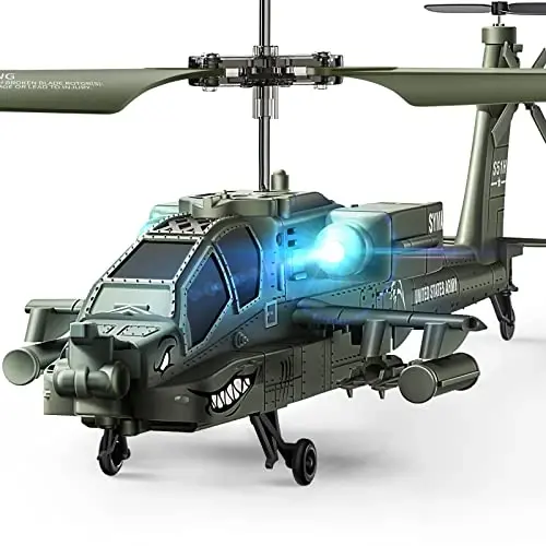 SYMA RC Helicopters, S51H Remote Control Helicopter 2.4GHz Military Army Toys for Boys Girls Kids with Altitude Hold, One Key Take Off/Landing, LED Light, Low Battery Reminder - SYMA