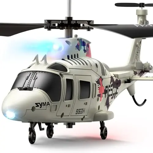 SYMA Remote Control Helicopter - S53H Rescue RC Helicopter with Upgraded Protection System, Lifelike Simulation, Easy to Fly and Altitude Hold, Educational Toy & Gift for Boys Girls Beginners - SYMA