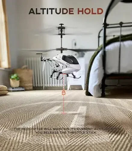 SYMA Remote Helicopter,RC Helicopter Toys for Boys with 16Mins Flight(2 Batteries),Altitude Hold,One Key Take Off/Landing,3.5 Channel,Gyro Stabilizer,RC Airplane Toys for 8-12 Boy Girl - 3
