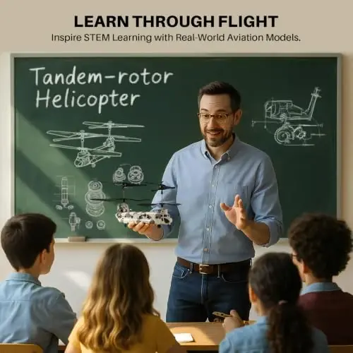 SYMA Uzaktan Kumandalı Helikopter, S52H Askeri Nakliye RC Helikopterleri Yükseklik Tutma, Tek Tuşla Kalkış/İniş, LED Işık, Düşük Pil Hatırlatıcısı, Çocuklar ve Askeri Hayranlar için Ordu Oyuncakları - 1