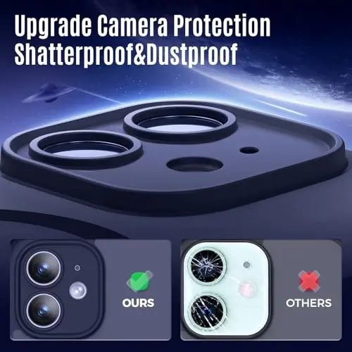 Symcele Designed for iPhone 12 Case, Compatible with MagSafe, with Privacy Screen Protectors X2, [Camera Protection] [15FT Military Drop Protection] Shockproof Phone Case, 6.1