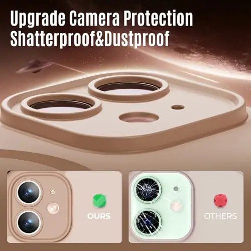 Symcele Designed for iPhone 12 Case, Compatible with MagSafe, with Privacy Screen Protectors X2, [Camera Protection] [15FT Military Drop Protection] Shockproof Phone Case, 6.1