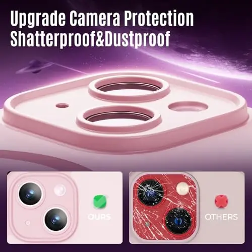 Symcele Designed for iPhone 13 Case, Compatible with MagSafe, with Privacy Screen Protectors X2, [Camera Protection] [15FT Military Drop Protection] Shockproof Phone Case, 6.1