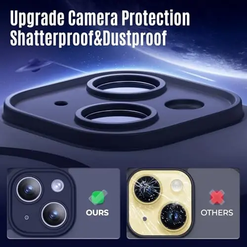 Symcele Designed for iPhone 14 Case, Compatible with MagSafe, with Privacy Screen Protectors X2, [Camera Protection] [15FT Military Drop Protection] Shockproof Phone Case, 6.1