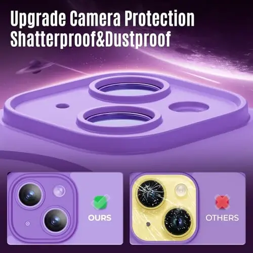 Symcele Designed for iPhone 14 Case, Compatible with MagSafe, with Privacy Screen Protectors X2, [Camera Protection] [15FT Military Drop Protection] Shockproof Phone Case, 6.1