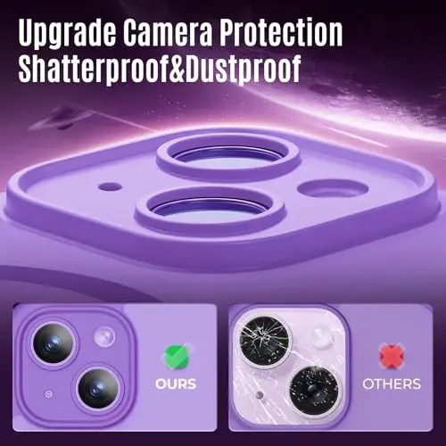 Symcele Designed for iPhone 15 Plus Case, Compatible with MagSafe, with Privacy Screen Protectors X2, [Camera Protection] [15FT Military Drop Protection] Shockproof Phone Case, 6.7