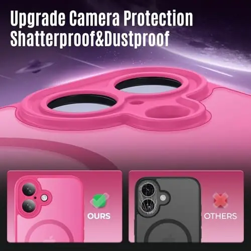 Symcele Designed for iPhone 17 Case, Compatible with MagSafe, [Camera Protection] [15FT Military Droptection] Shockproof Translucent Matte Anti-Slip Phone Case, 6.3