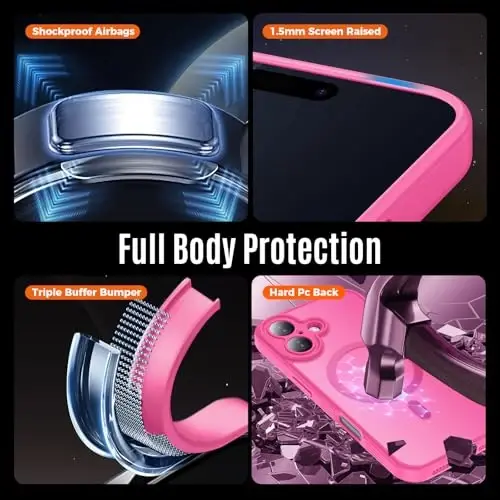 Symcele Designed for iPhone 17 Case, Compatible with MagSafe, [Camera Protection] [15FT Military Droptection] Shockproof Translucent Matte Anti-Slip Phone Case, 6.3