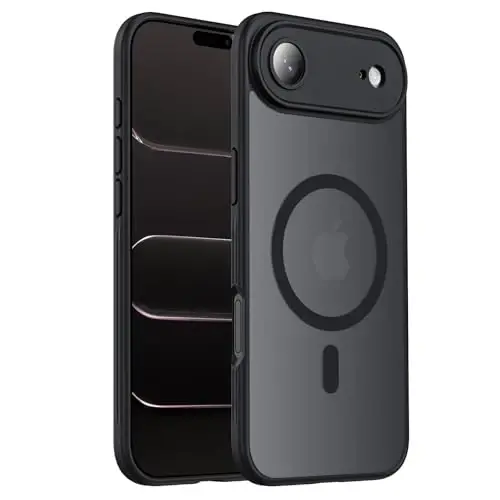 Symcele Designed for iPhone Air Case, Compatible with MagSafe, [Camera Protection] [15FT Military Drop Protection] Shockproof Translucent Matte Anti-Slip Thin Slim Phone Case, 6.5