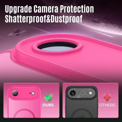Symcele Designed for iPhone Air Case, Compatible with MagSafe, [Camera Protection] [15FT Military Drop Protection] Shockproof Translucent Matte Anti-Slip Thin Slim Phone Case, 6.5