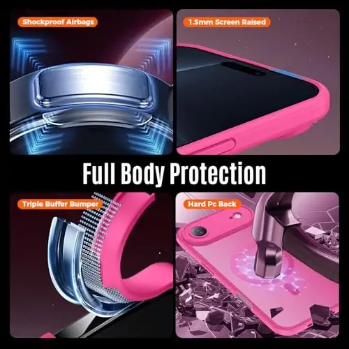 Symcele Designed for iPhone Air Case, Compatible with MagSafe, [Camera Protection] [15FT Military Drop Protection] Shockproof Translucent Matte Anti-Slip Thin Slim Phone Case, 6.5