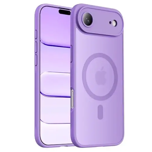 Symcele Designed for iPhone Air Case, Compatible with MagSafe, [Camera Protection] [15FT Military Drop Protection] Shockproof Translucent Matte Anti-Slip Thin Slim Phone Case, 6.5