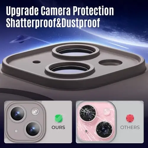 Symcele iPhone 15 Plus Kılıfı, MagSafe ile Uyumlu, 2 Adet Gizlilik Ekran Koruyuculu, [Kamera Korumalı] [15FT Askeri Düşme Koruması] Darbeye Dayanıklı Telefon Kılıfı, 6.7