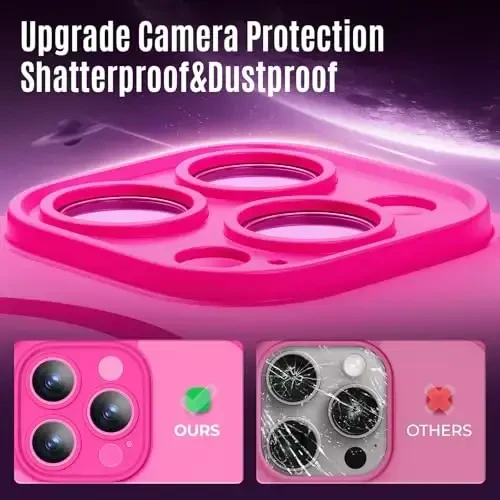 Symcele iPhone 16 Pro Max uchun mo'ljallangan g'ilof, MagSafe bilan mos, X2 maxfiylik ekran himoyachilari bilan, [Kamera himoyasi] [15FT harbiy tomchidan himoya] zarbga chidamli telefon g'ilofi, 2024, och pushti - 4