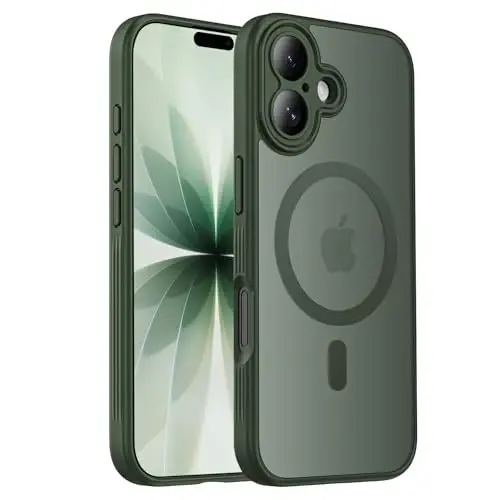 Symcele iPhone 17 Kılıf için Tasarlandı, MagSafe ile Uyumlu, [Kamera Koruması] [15FT Askeri Düşüş Koruması] Darbeye Dayanıklı Yarı Saydam Mat Kaymaz Telefon Kılıfı, 6.3